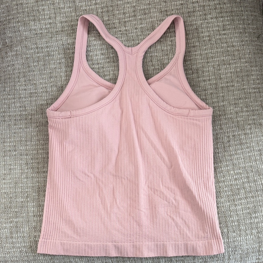 Pink Ribbed Tank Top - Picture 2 of 2